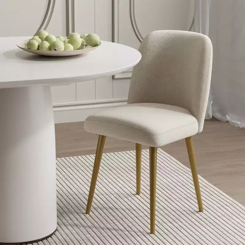 Dovelina Sedia da pranzo moderna, sedie da pranzo imbottite, set da 2
