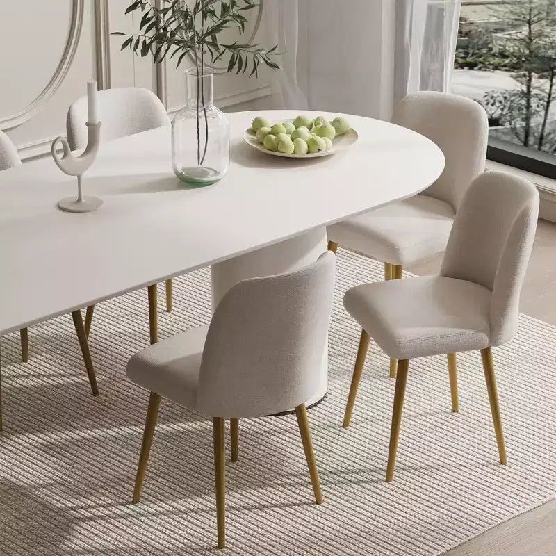 Dovelina Sedia da pranzo moderna, sedie da pranzo imbottite, set da 2
