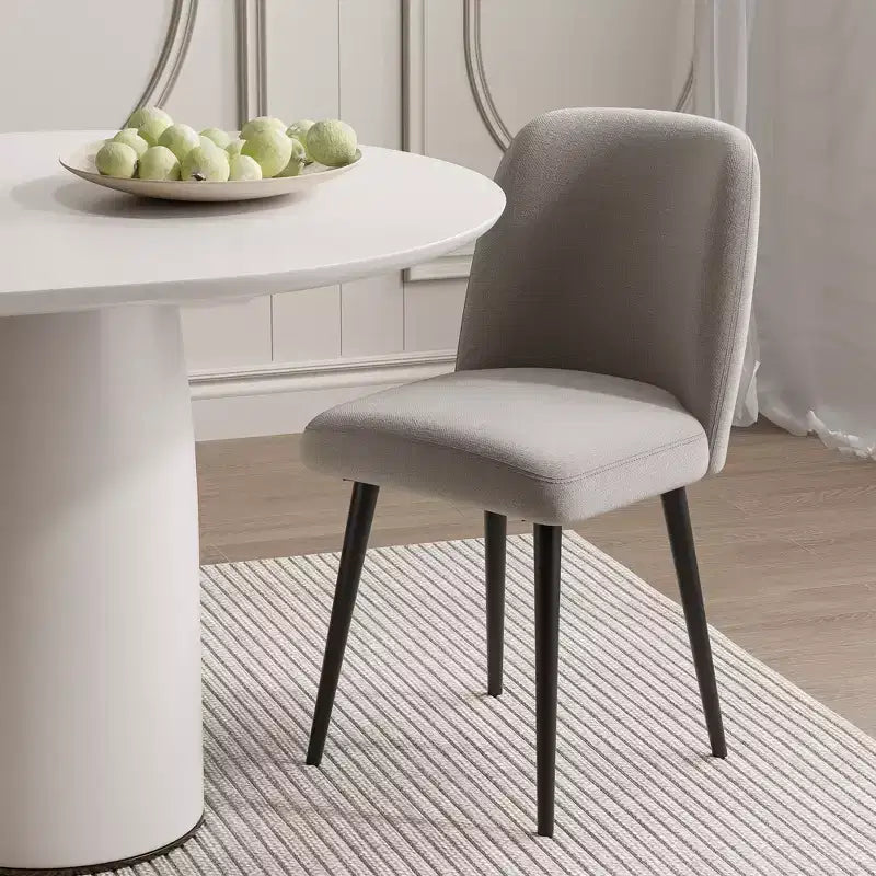 Dovelina Sedia da pranzo moderna, sedie da pranzo imbottite, set da 2